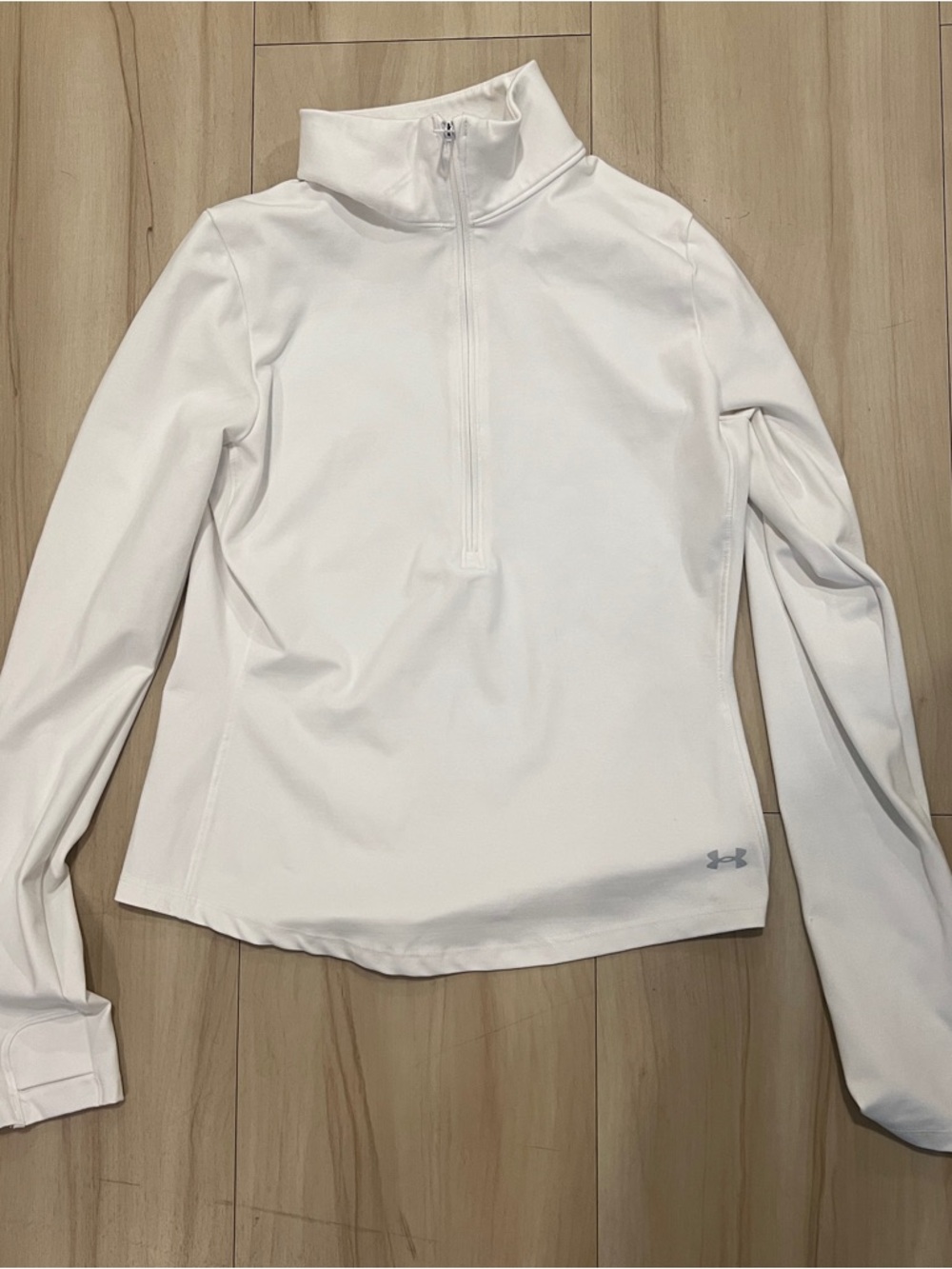 Under Armour Women's White Quarter-Zip Performance Pullover